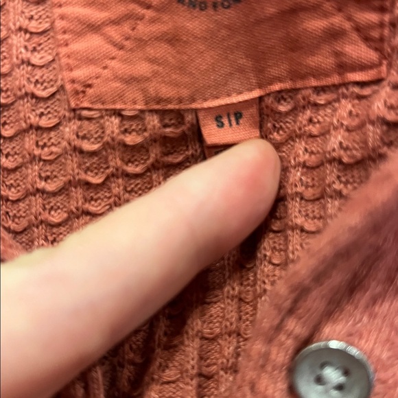 aerie Oversized Waffle Knit Button Down Shirt Jacket - Picture 8 of 8